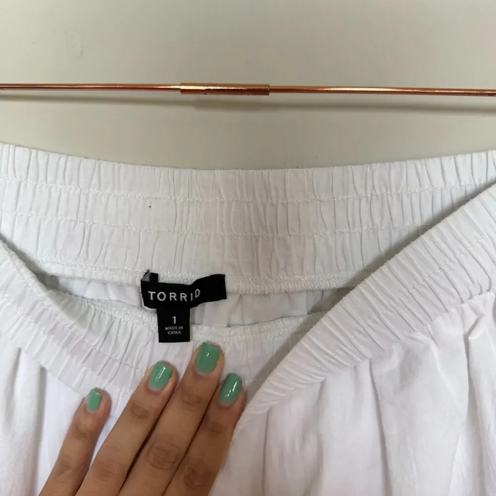 Torrid Womens Cottage Coquette Mini Skirt Size 1 Plus Mini Milkmade Romantic - Picture 5 of 7